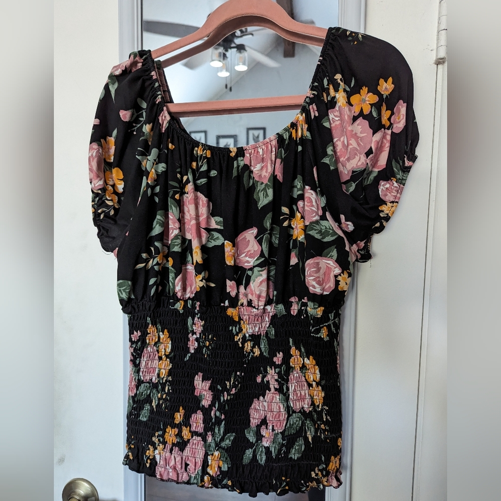Floral crop top